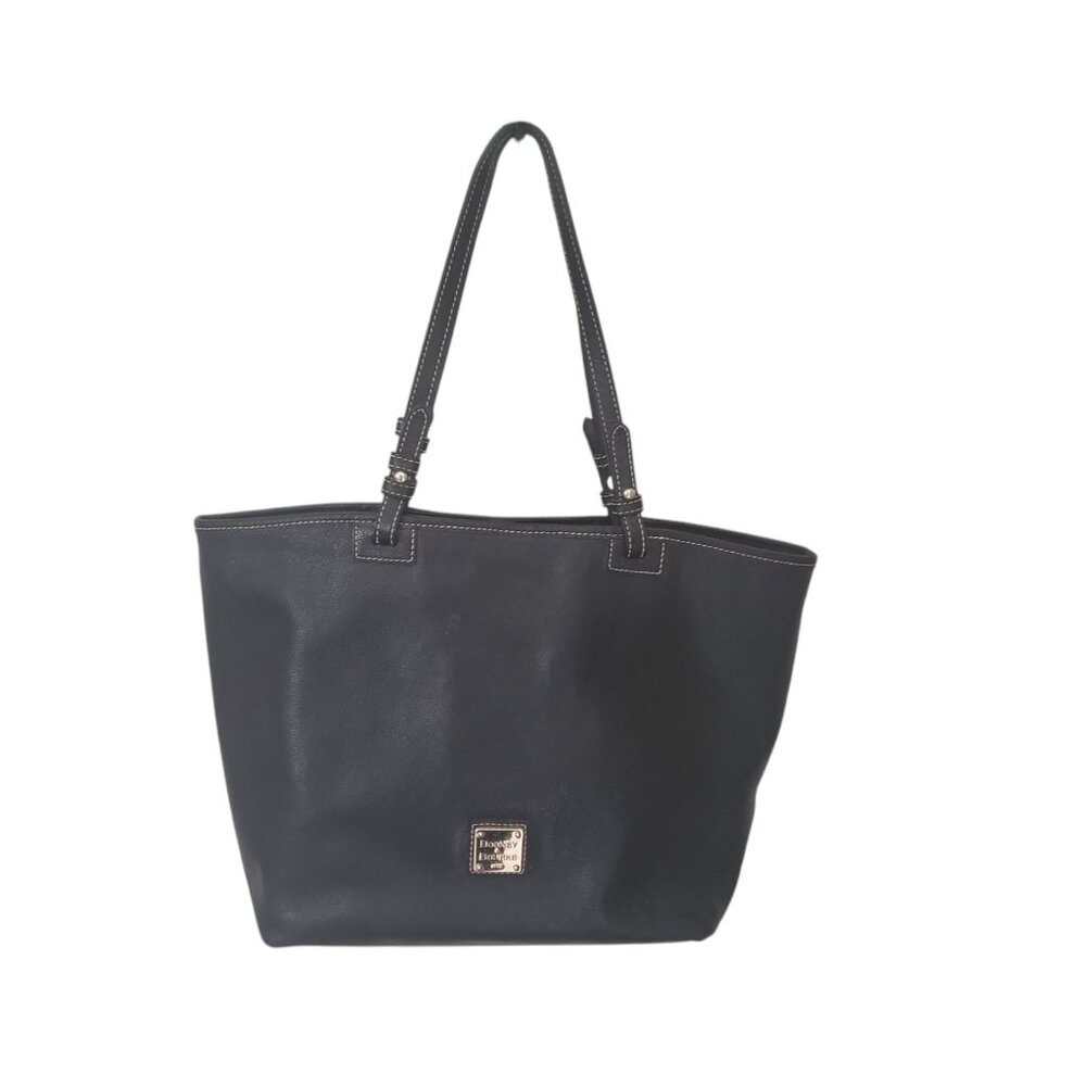 Dooney and Bourke Leather Medium East/West Tote Black BF365 BL